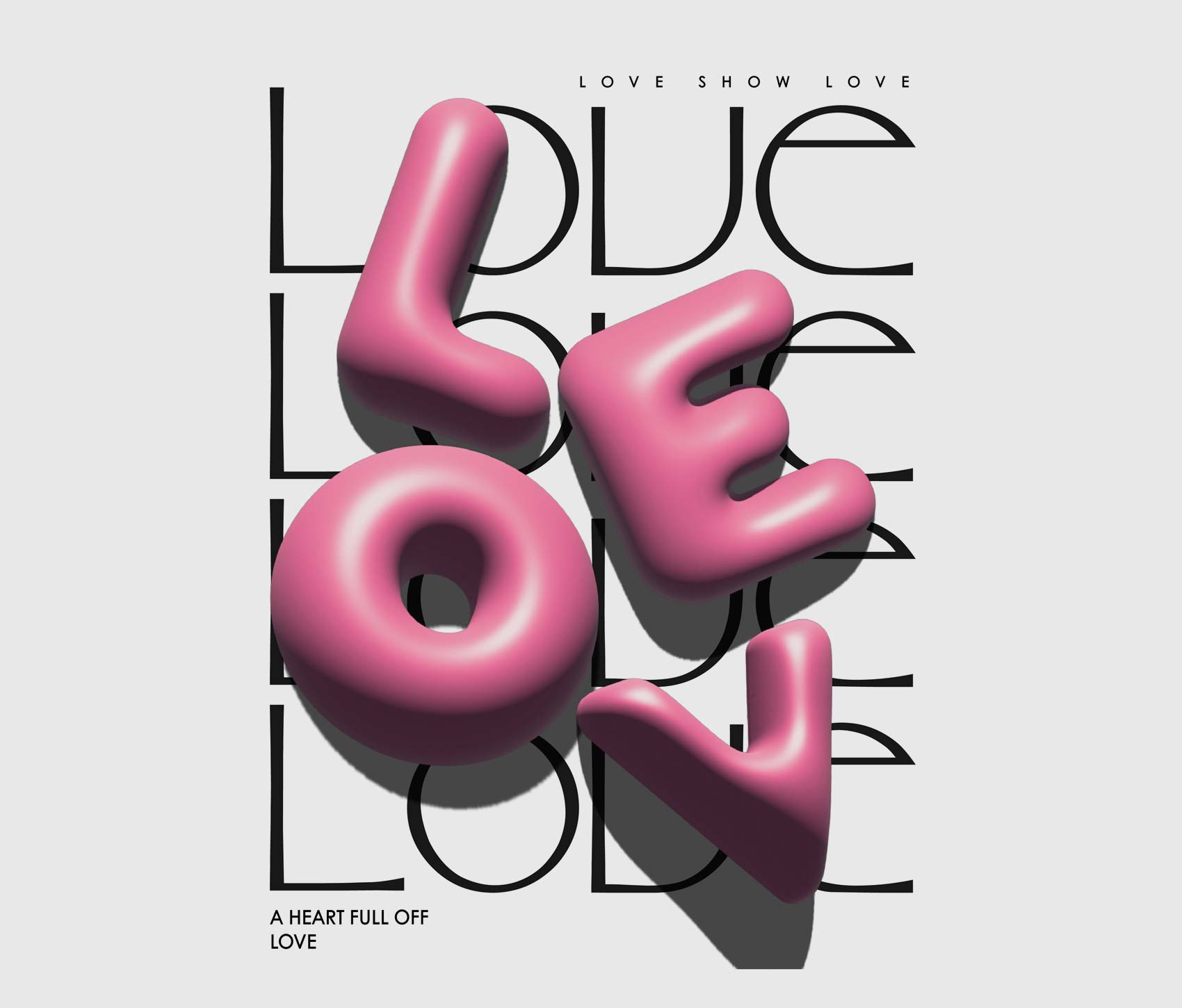 Typografie Trends 2024 3D-Typografie