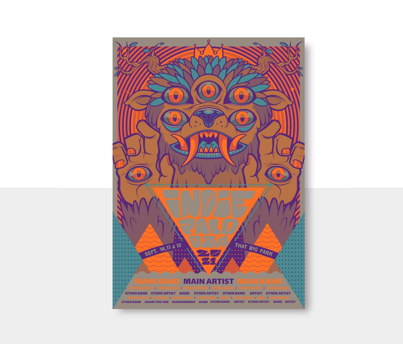 Typografie Trends 2024 Psychedelic Minimalismus