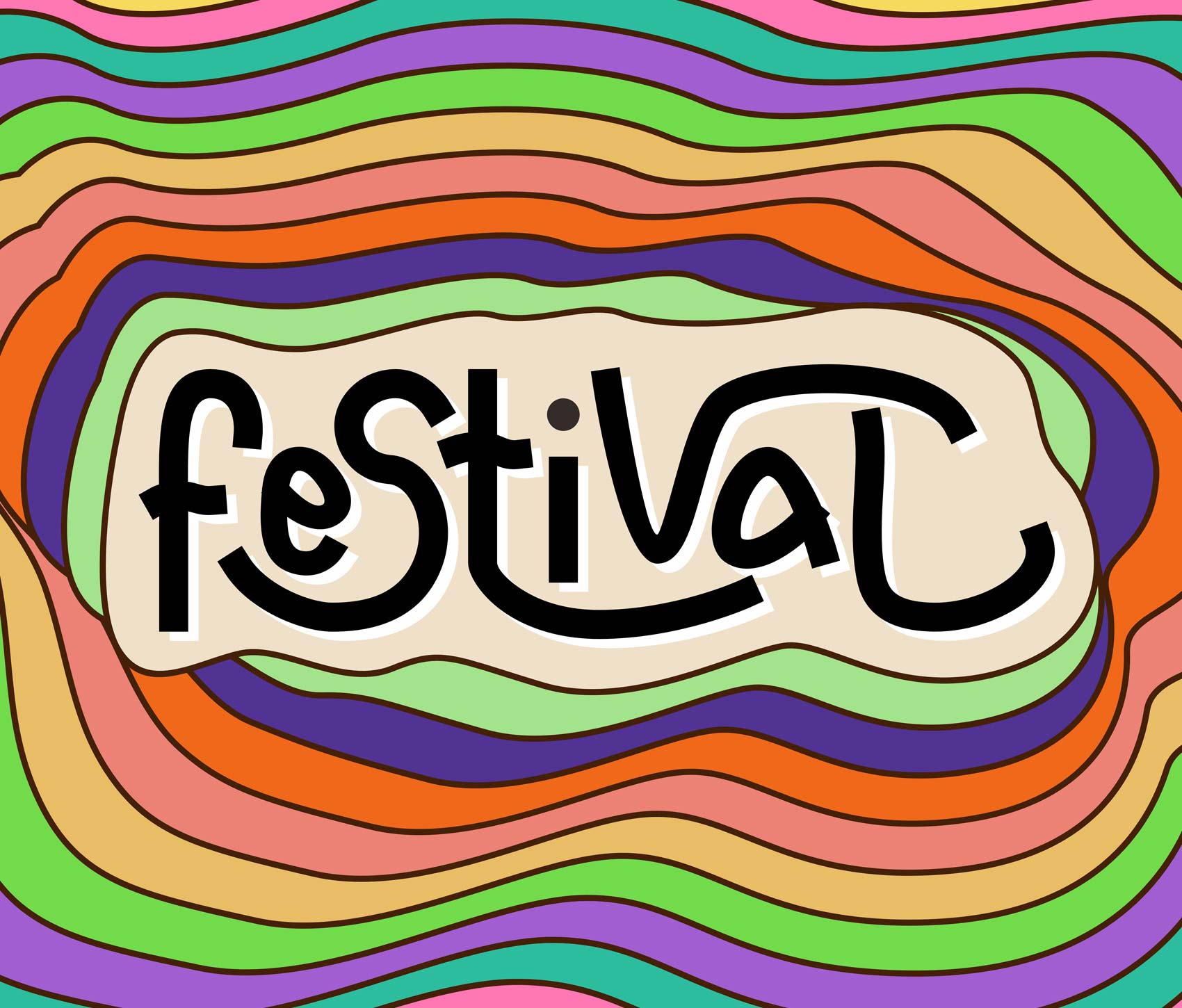Typografie Trends 2024 Psychedelic Minimalismus