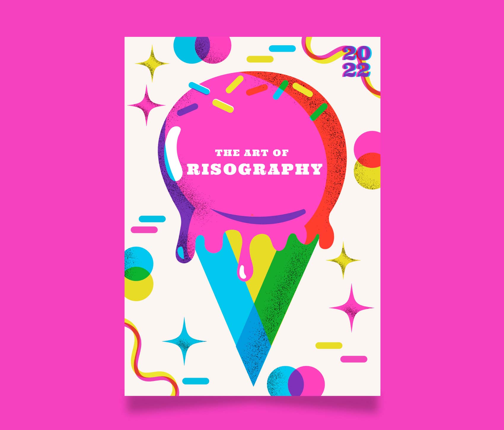 Grafikdesign Trends 2024 Risographie