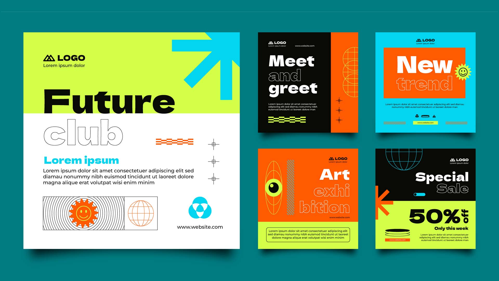 Grafikdesign Trend 2025 Fluorized