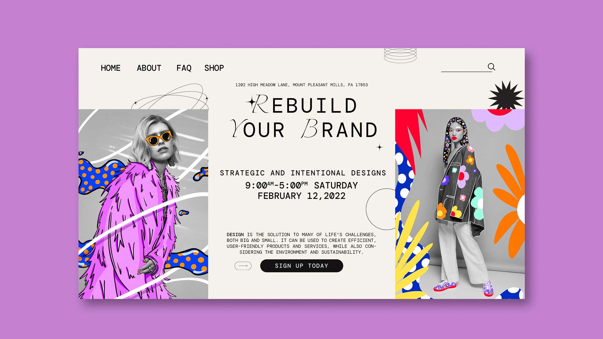 Grafikdesign Trend 2025 Illustration trifft Fotografie